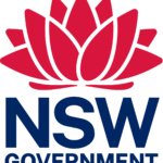 NSW Government logo featuring the Waratah emblem