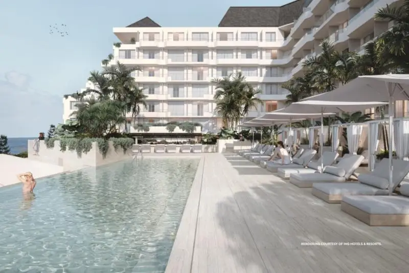 InterContinental Sydney Coogee Beach luxury beachfront hotel overlooking Coogee Beach and the Pacific Ocean.