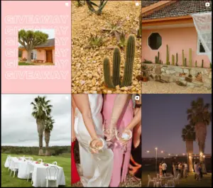 Rosado Weddings and Functions Barossa Valley Palm Springs inspired wedding venue with desert gardens and pastel architecture.