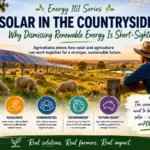 Energy 101 Series article exploring agrivoltaics, solar farming and renewable energy integration across rural Australia