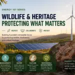 Energy 101 Series article exploring renewable energy, wildlife protection, biodiversity and cultural heritage in Australia