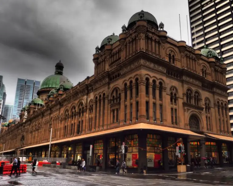 Queen Victoria Building Sydney heritage architecture and shopping precinct.