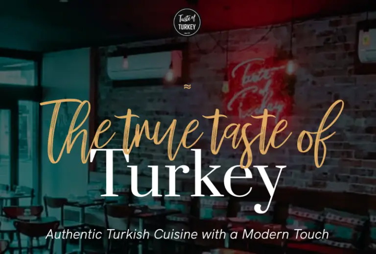 Interior of Taste of Turkey restaurant in Newtown Sydney.
