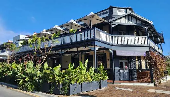 Historic Kent Town Hotel in Adelaide, showcasing its beautifully restored heritage architecture, outdoor terrace and contemporary hospitality spaces.